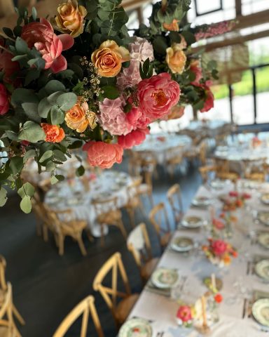 Décoration florale pour salle de réception. Mariage, évènement, baptême par le fleuriste spécialiste de la Côte d'Opale L'Agave à Wimereux